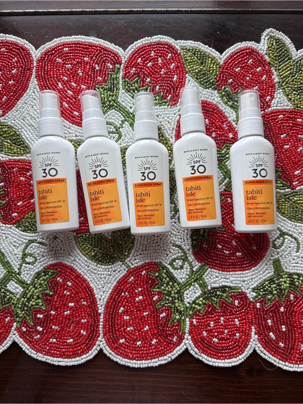 Bath and Body Works Bundle tahiti isle spf 30 sunscreen new
